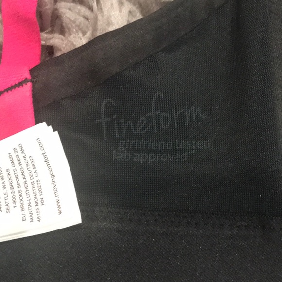 Moving Comfort Black/pink sports bra-XS (30CD-32C) - Picture 4 of 5